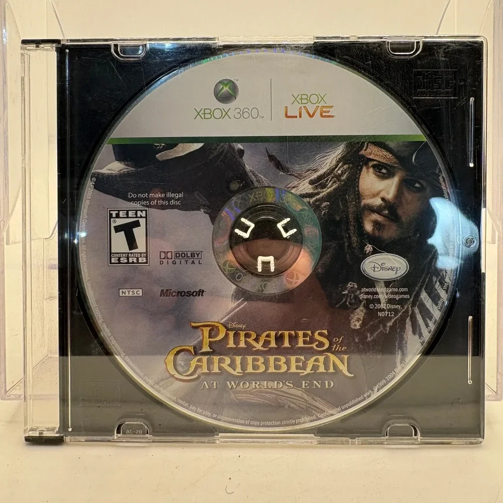 Pirates of the Caribbean At Worlds‎ End Xbox 360 Game Disc Disney Microsoft 2007